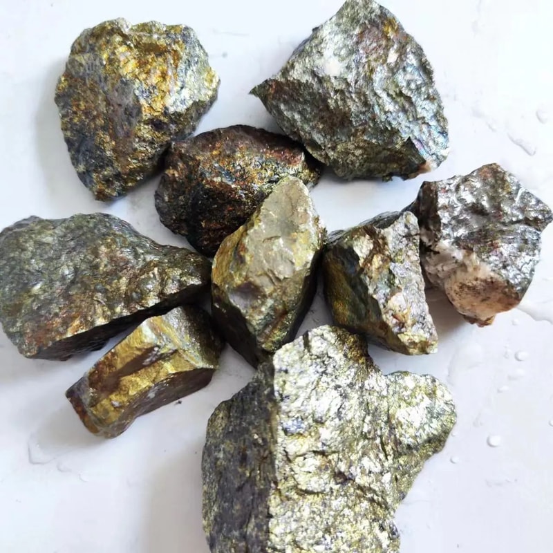 Natural Chalcopyrite Crystal Ore Specimen Gold Silver Copper Mineral Stone For Study Display 1
