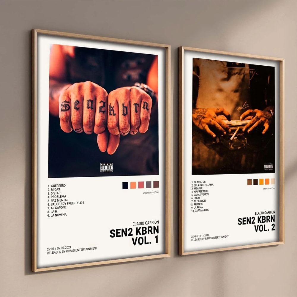 Latin Urban Music Canvas Wall Art Quevedo Mora Feid Rauw Alejandro Poster Print Decor 2