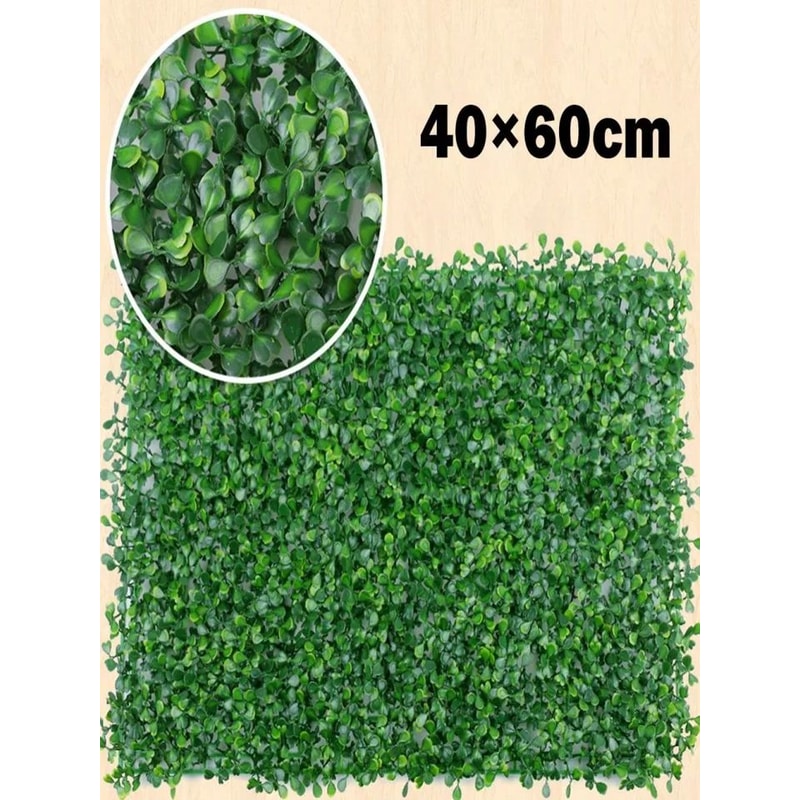 Artificial Green Wall Panels Realistic Foliage Hedge Mat For Garden Home Decor 3