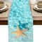Coastal Starfish Watercolor Linen Table Runner Ocean Beach Dining Decor Reusable Farmhouse Table S 3