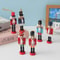 Mini Wooden Nutcracker Puppet Ornaments Christmas Soldier Desktop Decor Festive Hanging Dolls 3