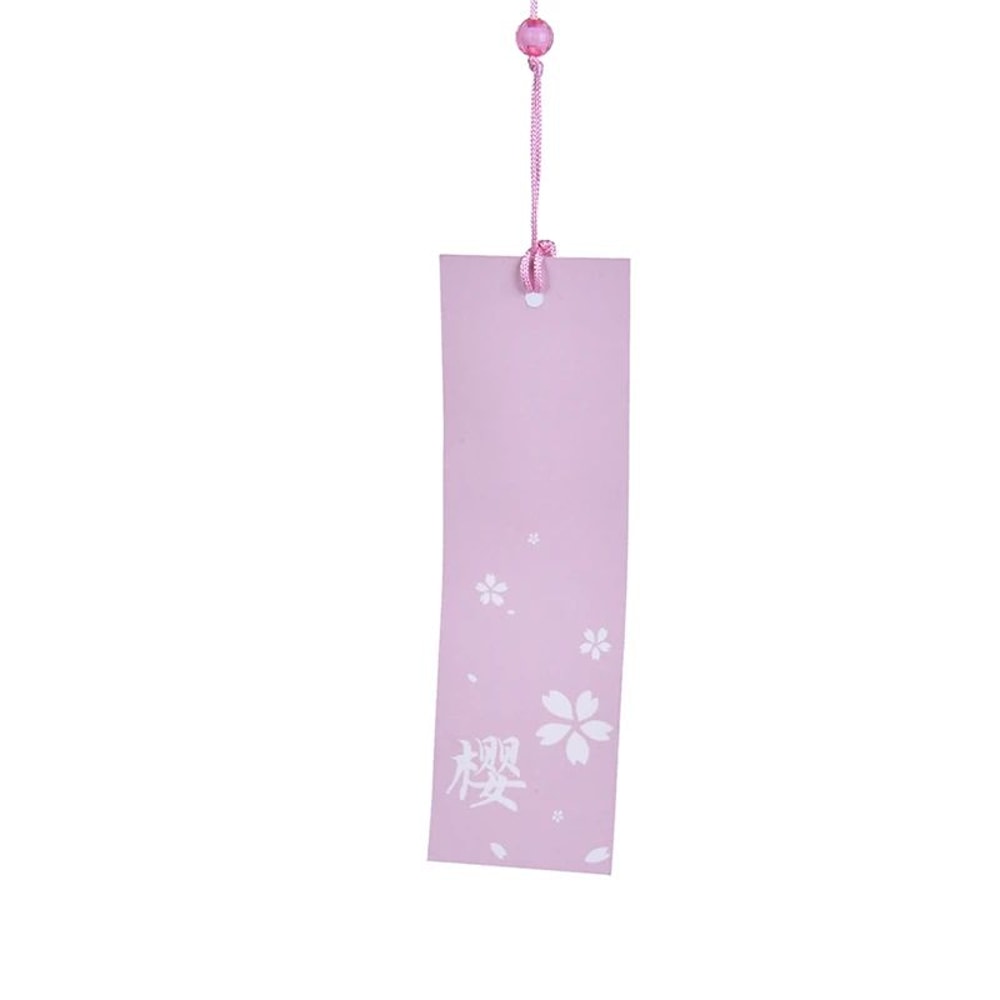 Japanese Sakura Glass Wind Chime Handmade Clear Wind Bell Hanging Decor For Home Garden 8