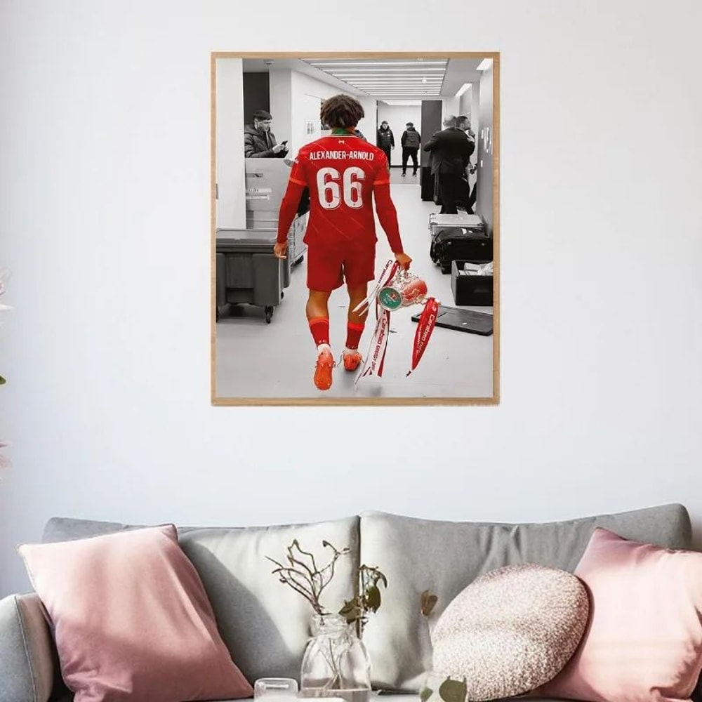 Modern Soccer Player Canvas Wall Art Football Athlete Highlight Poster For Room Decor 1