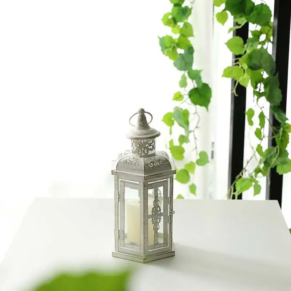 Vintage Metal Candle Lantern Hanging Decorative Candle Holder For Indoor Outdoor Home Wedding Dec 6