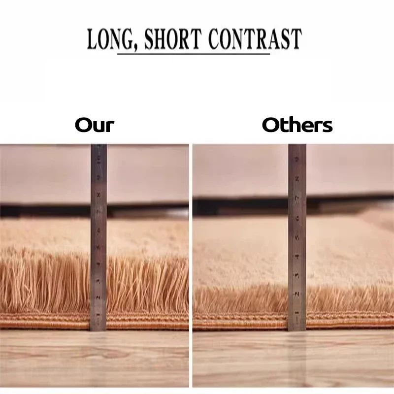 Ultra Soft Shaggy Area Rug Long Pile NonSlip Plush Carpet For Living Room Bedroom Decor 5