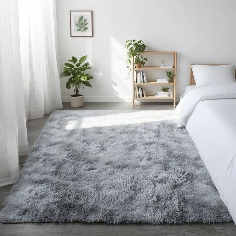 Ultra Soft Shaggy Area Rug Long Pile NonSlip Plush Carpet For Living Room Bedroom Decor 9