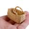 Mini Rattan Dollhouse Basket Handwoven Bamboo Food Storage For 112 Miniature Decor 0