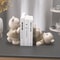 Cute Bear Bookend Figurine Cream Style Decorative Book Holder For Home Shelf Decor 3