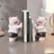 Cute Bear Bookend Figurine Cream Style Decorative Book Holder For Home Shelf Decor 11