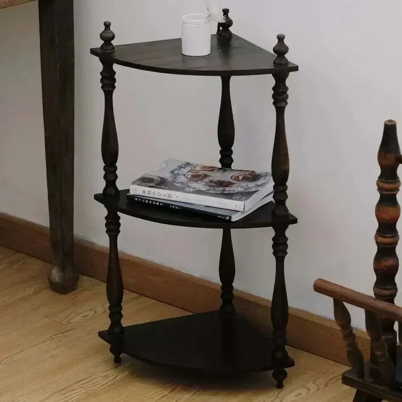 Vintage Carved Wooden Spindle Column Decorative Gourd Pillar Applique For Furniture Home Decor 4