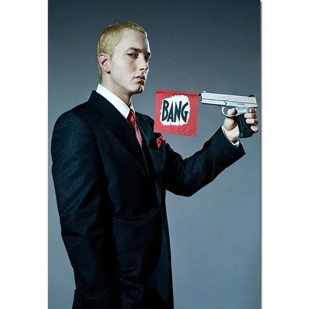 Eminem Rap Legend Canvas Wall Art Modern HipHop Music Poster For Room Decor 7