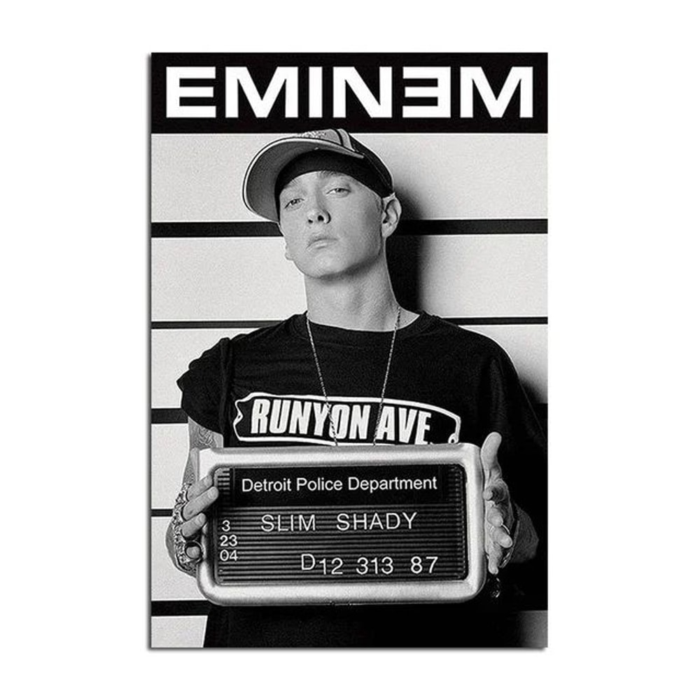 Eminem Rap Legend Canvas Wall Art Modern HipHop Music Poster For Room Decor 10