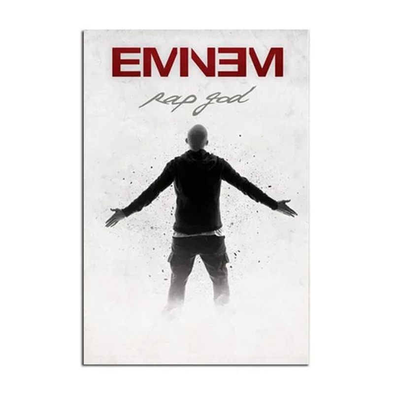 Eminem Rap Legend Canvas Wall Art Modern HipHop Music Poster For Room Decor 12
