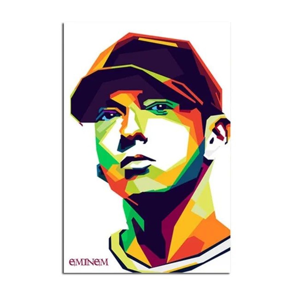 Eminem Rap Legend Canvas Wall Art Modern HipHop Music Poster For Room Decor 15