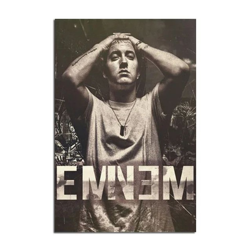 Eminem Rap Legend Canvas Wall Art Modern HipHop Music Poster For Room Decor 19