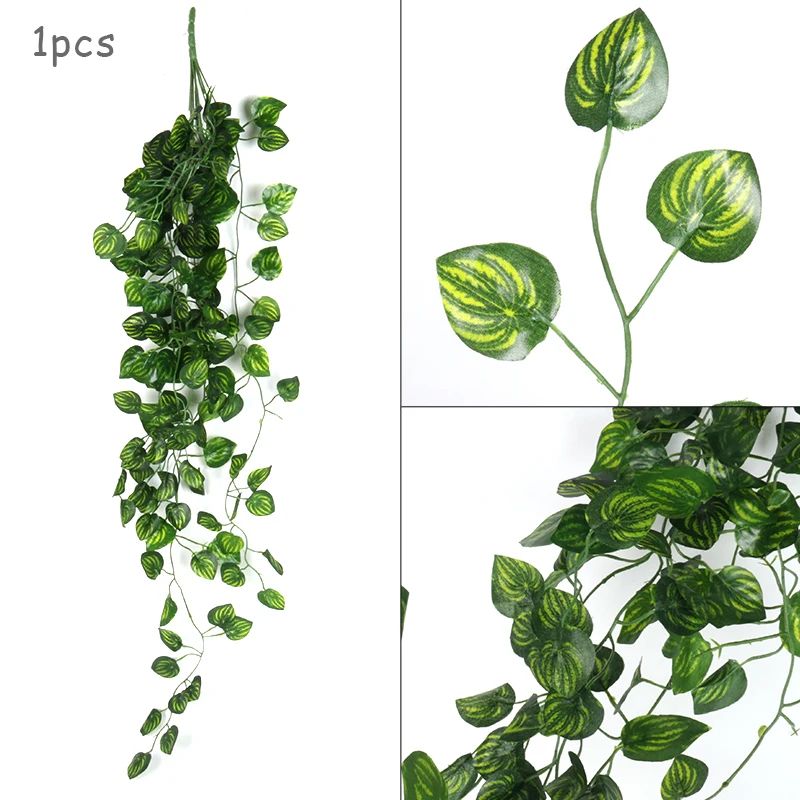 354Inch Artificial Ivy Leaf Garland Realistic Hanging Green Vine For Home Garden Decor 6
