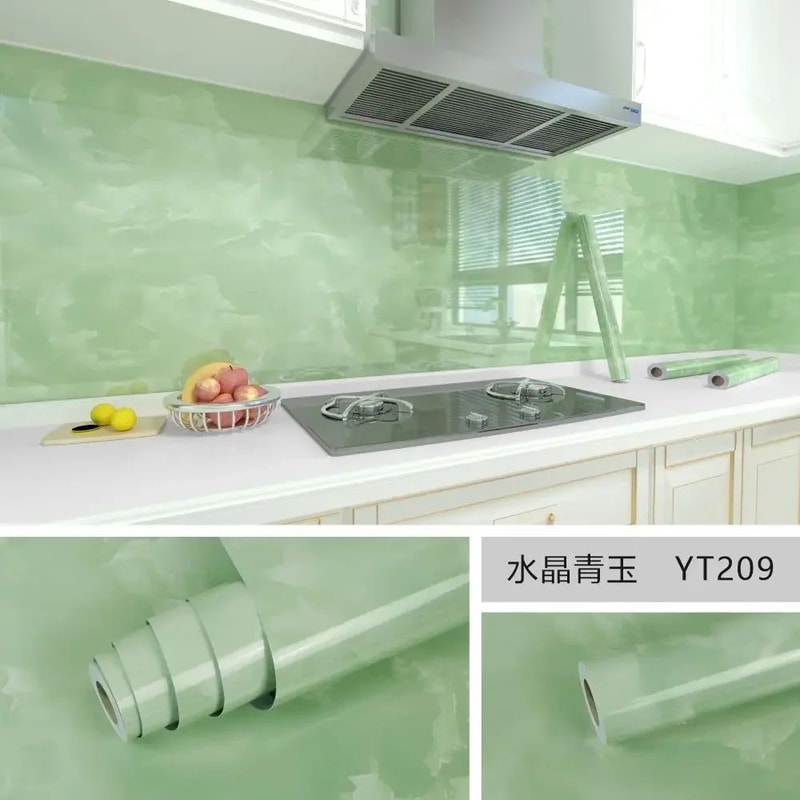 Marble Peel And Stick Wallpaper Roll Waterproof OilProof SelfAdhesive Film For Kitchen Home Decor 18