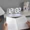 3D Luminous VoiceControl LED Digital Clock Silent Smart Wall Desk Display 2