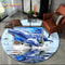 3D Underwater Dolphin Round Area Rug Ocean Illusion NonSlip Carpet For Living Room Bedroom Decor 10