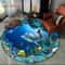 3D Underwater Dolphin Round Area Rug Ocean Illusion NonSlip Carpet For Living Room Bedroom Decor 11