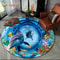 3D Underwater Dolphin Round Area Rug Ocean Illusion NonSlip Carpet For Living Room Bedroom Decor 16