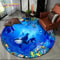 3D Underwater Dolphin Round Area Rug Ocean Illusion NonSlip Carpet For Living Room Bedroom Decor 22