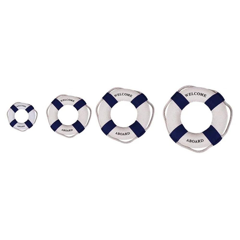 Mediterranean Lifebuoy Wall Decor Nautical Foam Hanging Ornament Red Blue Coastal Home Accent 2