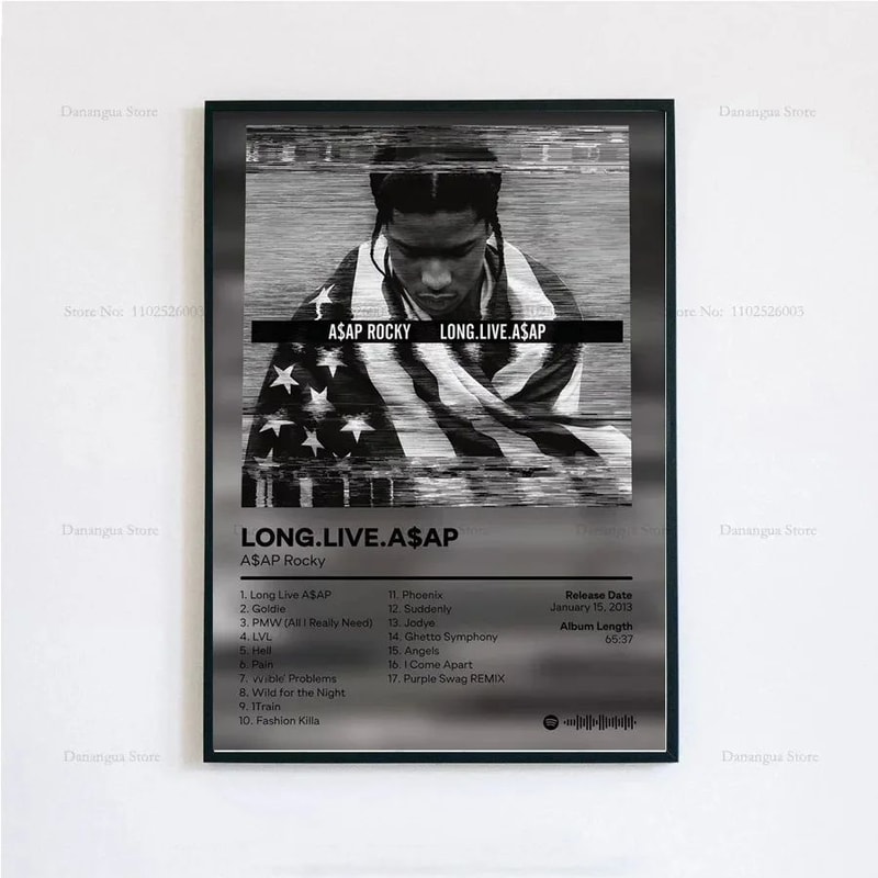 ASAP Rocky Testing Album Poster Hip Hop Music Wall Art Canvas Print Home Decor 13