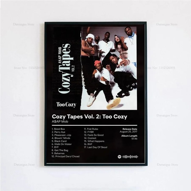 ASAP Rocky Testing Album Poster Hip Hop Music Wall Art Canvas Print Home Decor 15