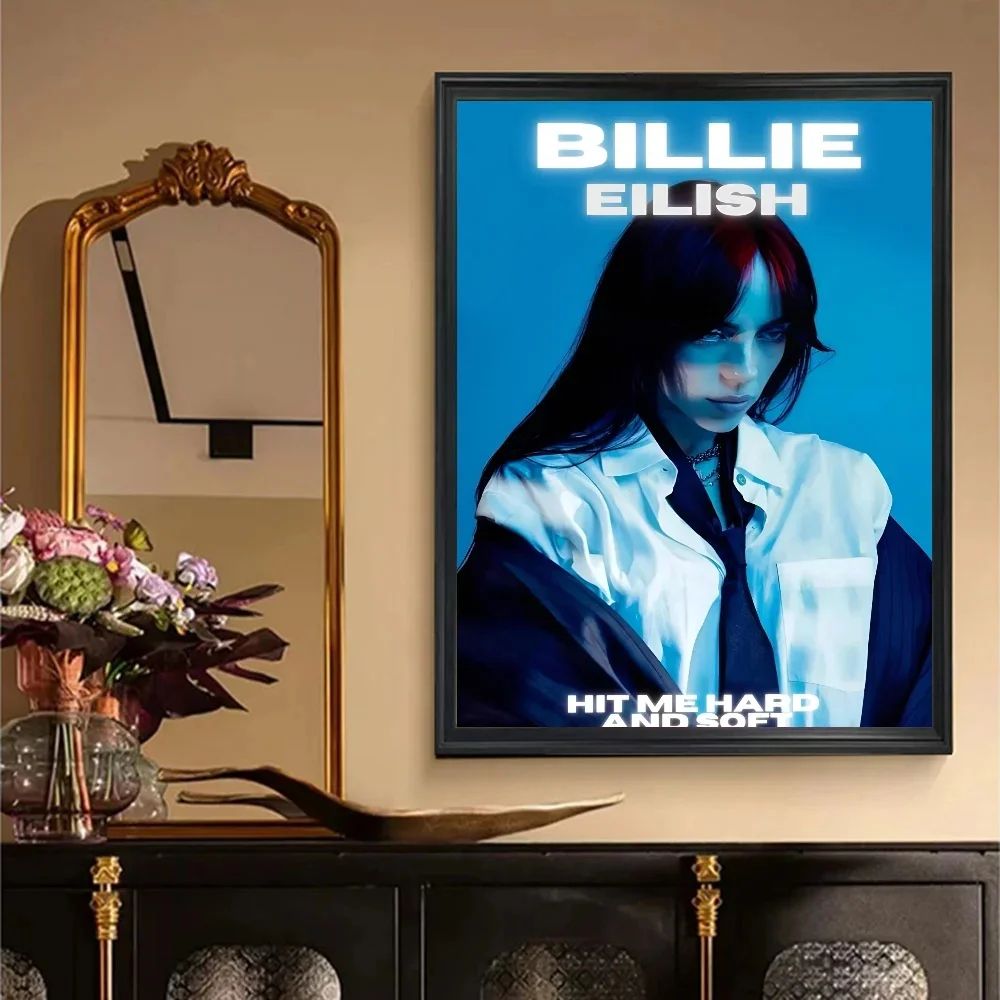 Vintage BillieInspired Hit Me Hard Soft Kraft Poster Set Retro Aesthetic Sticky Wall Decor 15