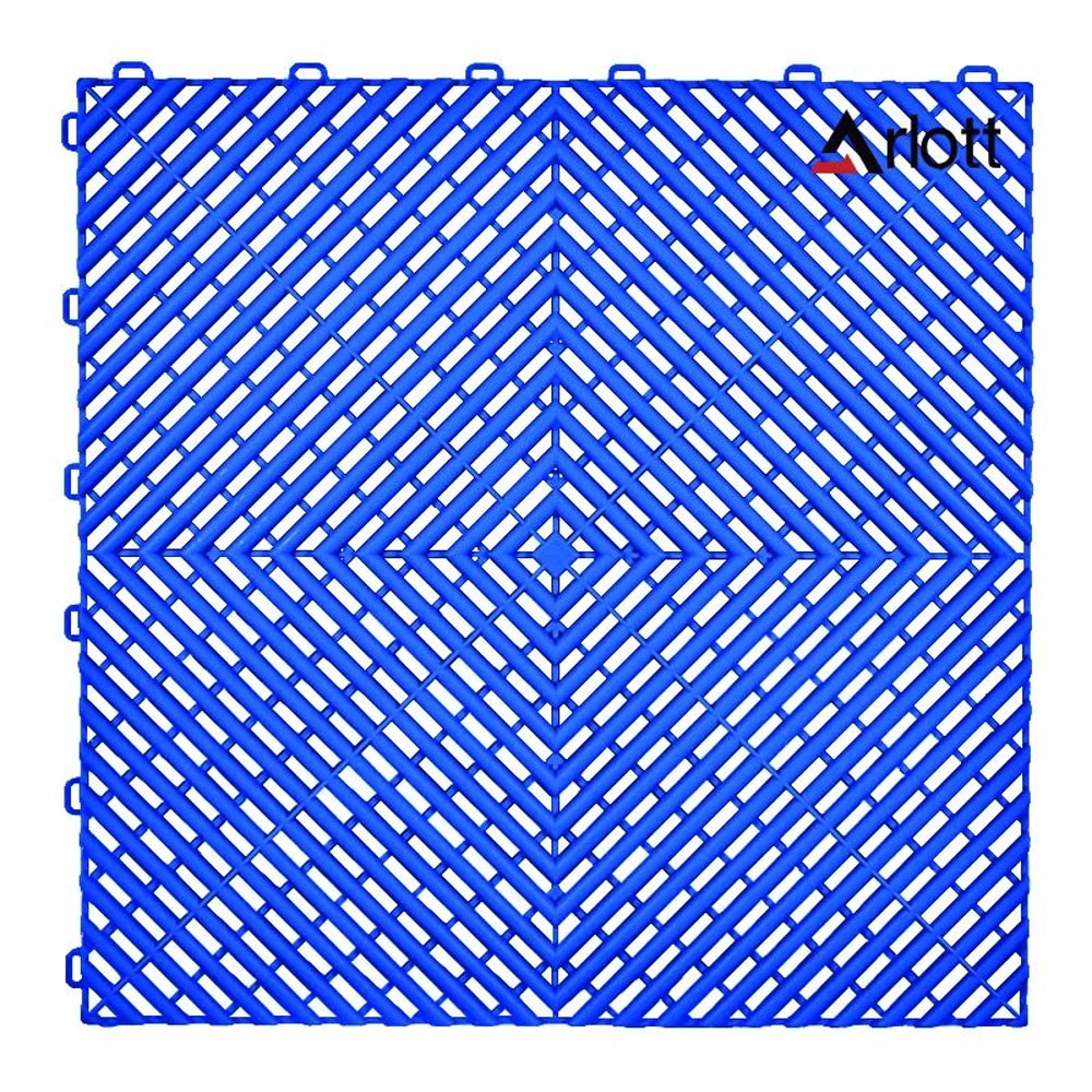 HeavyDuty Interlocking Garage Floor Tiles AntiSlip Drainage Modular Car Wash Mat System 16