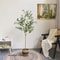 LuxeGreen Artificial Olive Tree Branch 47247087 In Tall Minimalist Indoor Outdoor Decor Plant 3