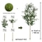LuxeGreen Artificial Olive Tree Branch 47247087 In Tall Minimalist Indoor Outdoor Decor Plant 9