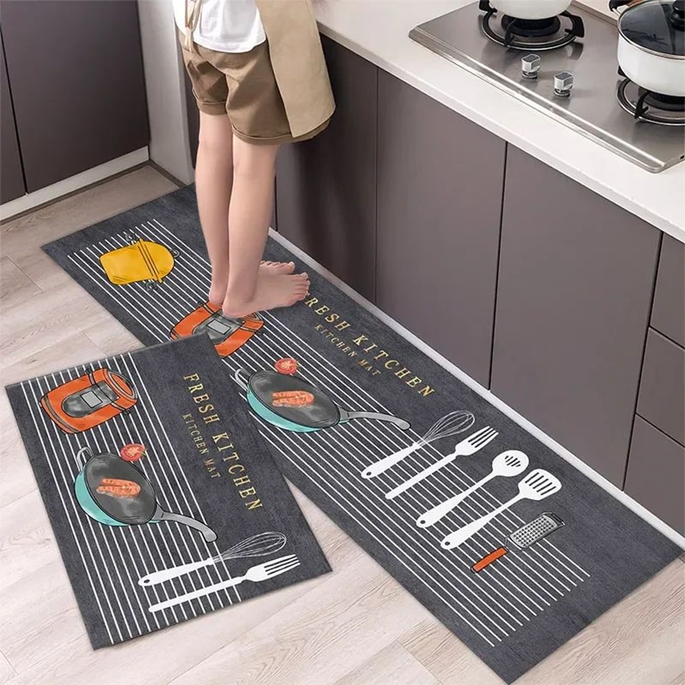 UltraComfort AntiSlip Washable Area Rug Soft Long Kitchen Bedroom Hallway Floor Mat 13