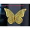 3D Mirror Butterfly Wall Stickers Hollow Gold Silver Blue DIY Room Decor 3