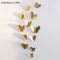 3D Mirror Butterfly Wall Stickers Hollow Gold Silver Blue DIY Room Decor 15