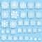 2025 Merry Christmas Snowflake Window Stickers White Festive Wall Glass Decor Set 3