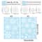2025 Merry Christmas Snowflake Window Stickers White Festive Wall Glass Decor Set 6