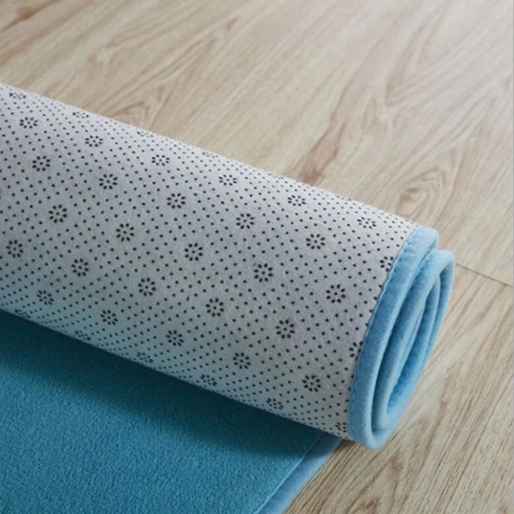 Plush Coral Velvet Round Rug Soft Modern Living Room Kids Play Area Carpet 5