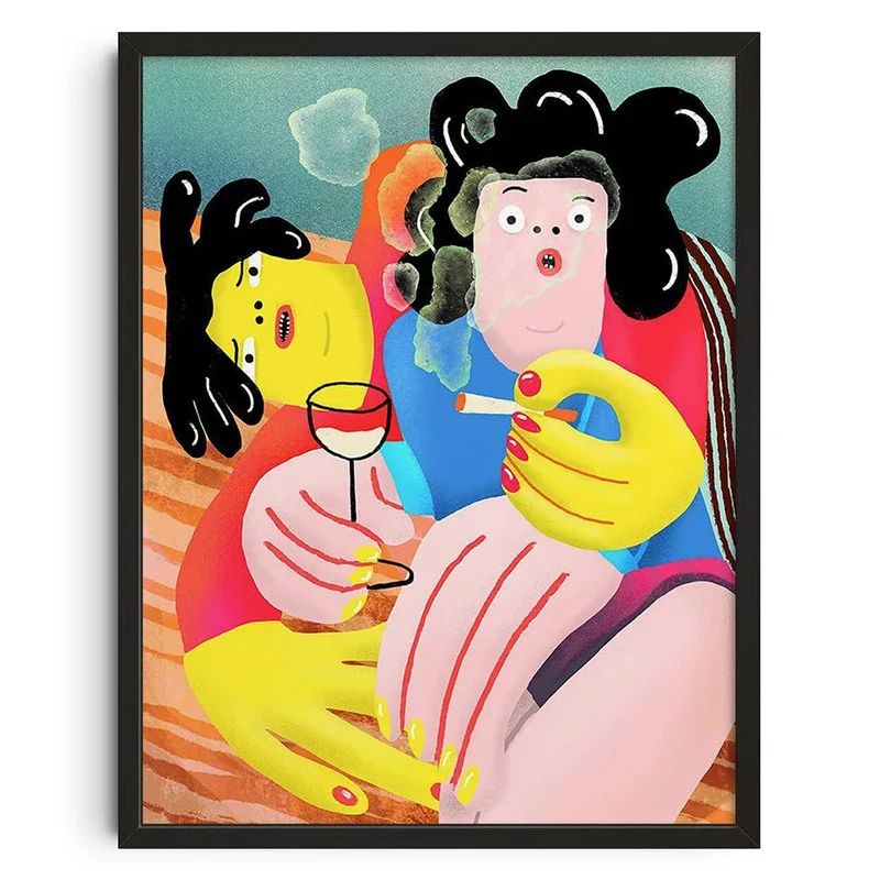 MidCentury Abstract Japanese Canvas Prints Vintage Aesthetic Wall Art Posters For Bedroom Living R 11