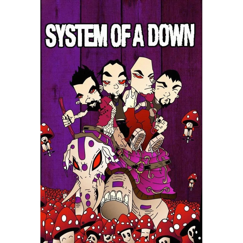 System Of A Down Band Poster Canvas Heavy Metal Music Wall Art For Bedroom Living Room Home Decor 18