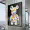 Cute Bear Graffiti Canvas Poster Kawaii Cartoon Pop Art Wall Decor For Bedroom Street Style Room 2