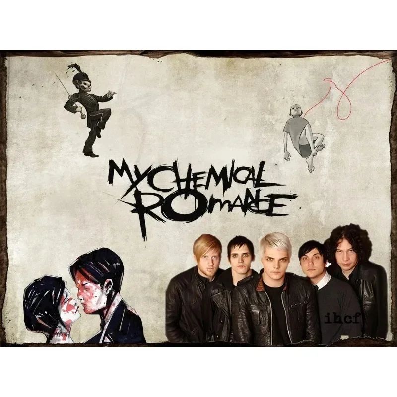 My Chemical Romance Band Poster Canvas MCR Singer Rock Music Wall Art For Bedroom Living Room Dec 27