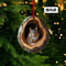 Cute Animal Christmas Tree Ornaments Acrylic Bunny Owl Squirrel Hedgehog Hanging Decorations 10