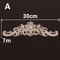 Natural Wood Carved Appliques Onlays Floral Furniture Trim Decorative Corner Frame For Wall Door 6