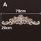 Natural Wood Carved Appliques Onlays Floral Furniture Trim Decorative Corner Frame For Wall Door 14