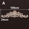 Natural Wood Carved Appliques Onlays Floral Furniture Trim Decorative Corner Frame For Wall Door 15