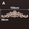 Natural Wood Carved Appliques Onlays Floral Furniture Trim Decorative Corner Frame For Wall Door 17