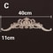 Natural Wood Carved Appliques Onlays Floral Furniture Trim Decorative Corner Frame For Wall Door 28
