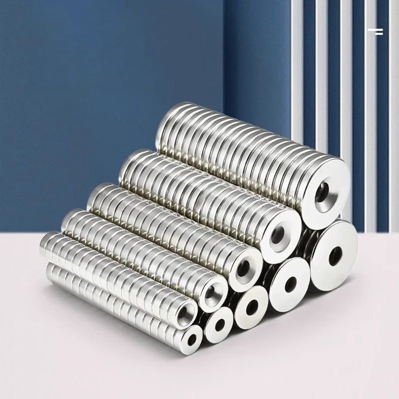 N52 Neodymium Countersunk Magnets 10pcs Heavy Duty 30mm Strong Rare Earth Mounting Magnets 0